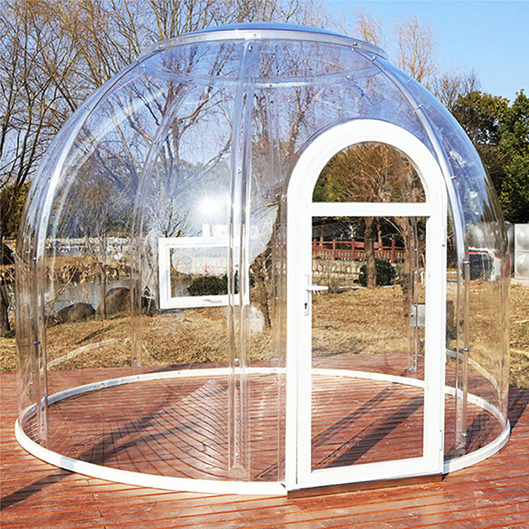 Lều bong bóng ISO Igloo Độ dày 5 mm Nhà mái vòm trong suốt cho các địa điểm thể thao
