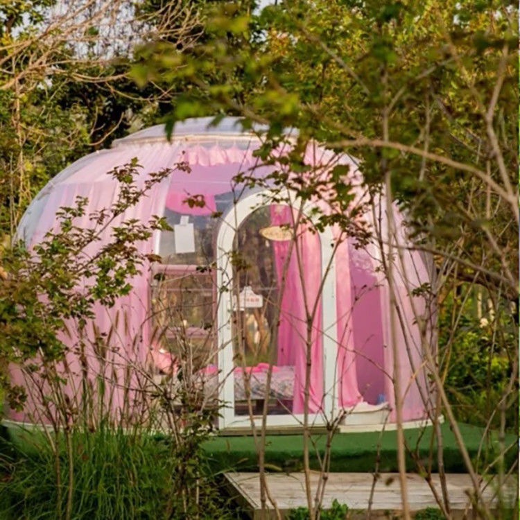 Lều Igloo trong vườn đương đại Lều mái vòm nhà kính 5 mm cho các địa điểm thể thao