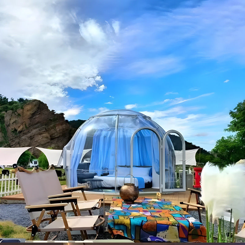 Prefab Modern Sunroom Dome House Garden House Glamping Resort Dome Tent Nhà ở mái vòm