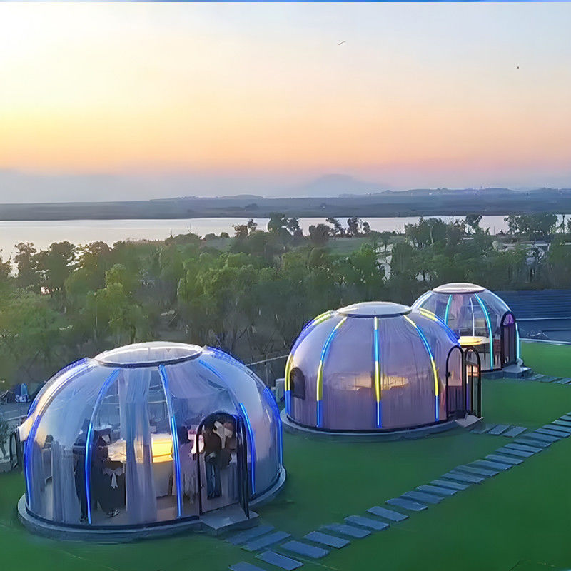 Prefab Modern Sunroom Dome House Garden House Glamping Resort Dome Tent Nhà ở mái vòm