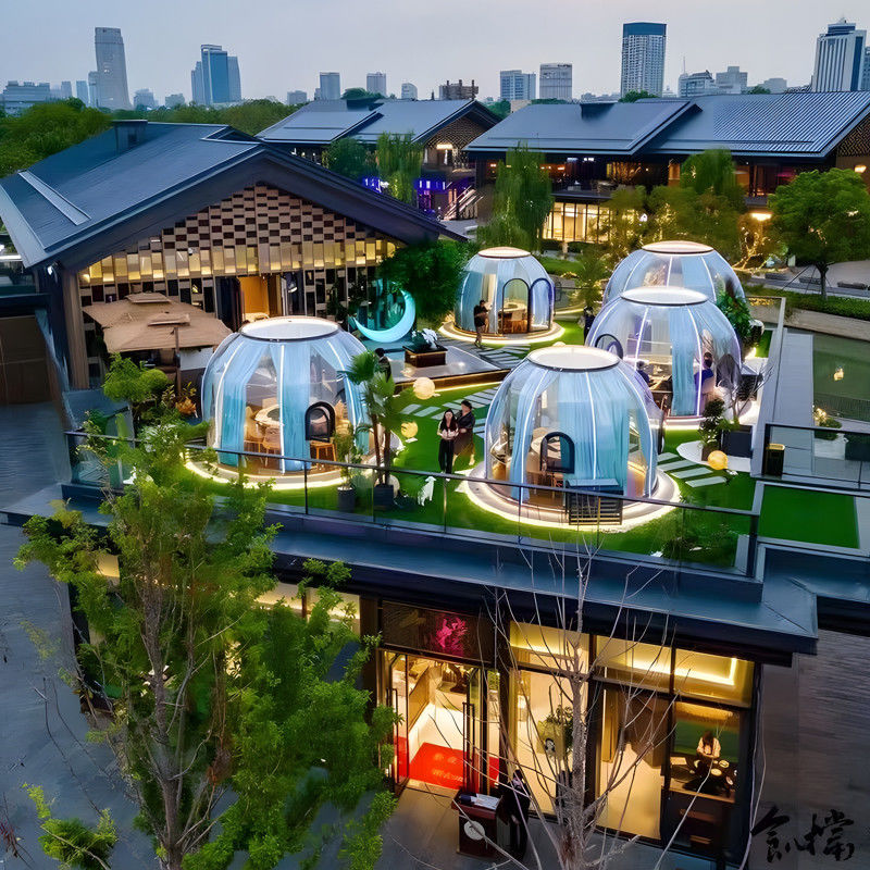 Prefab Modern Sunroom Dome House Garden House Glamping Resort Dome Tent Nhà ở mái vòm