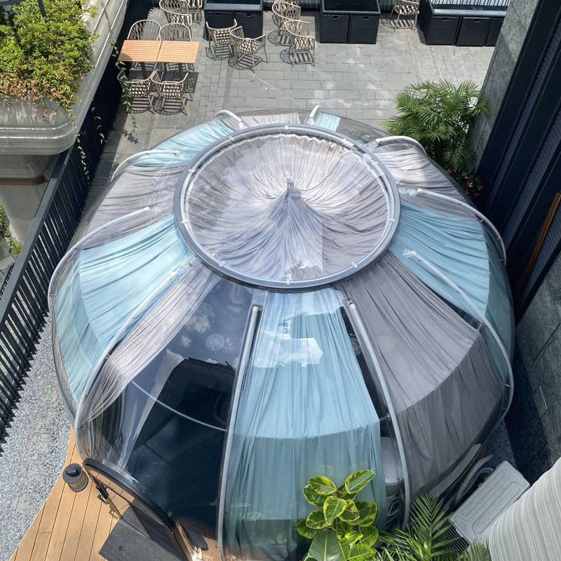 99.9% Kháng tia cực tím rõ ràng PC Dome House Igloo Bubble Tent Cho Cắm trại ngoài trời