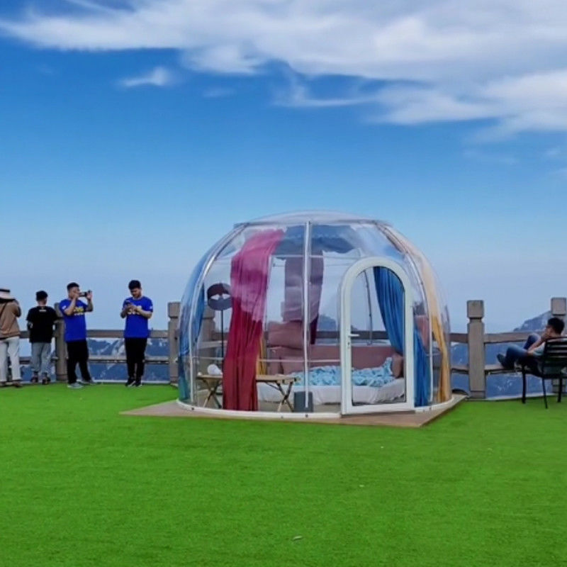 3m x 2.3m Igloo Bubble Tent Không thấm nước PC Clear Dome Tent cho bữa tiệc và sự kiện