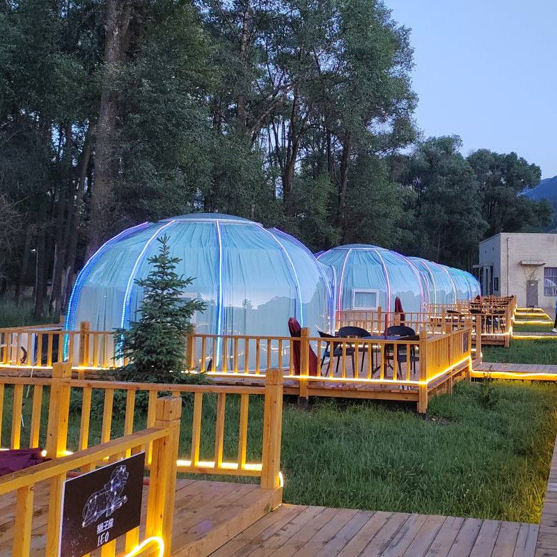 3m x 2.3m Igloo Bubble Tent Không thấm nước PC Clear Dome Tent cho bữa tiệc và sự kiện