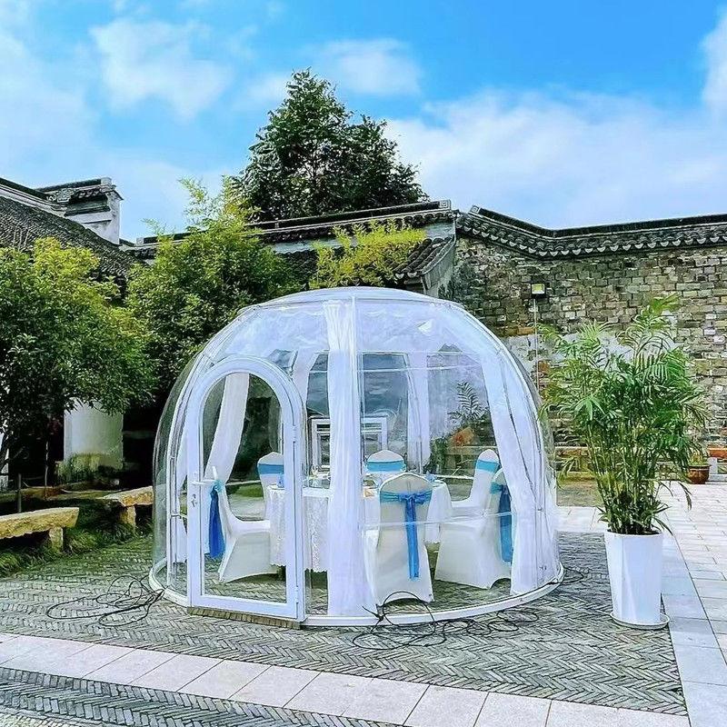 PC Dome House Glamping Bubble Tent Cho Cắm trại ngoài trời Và Tiệc tùng sân sau