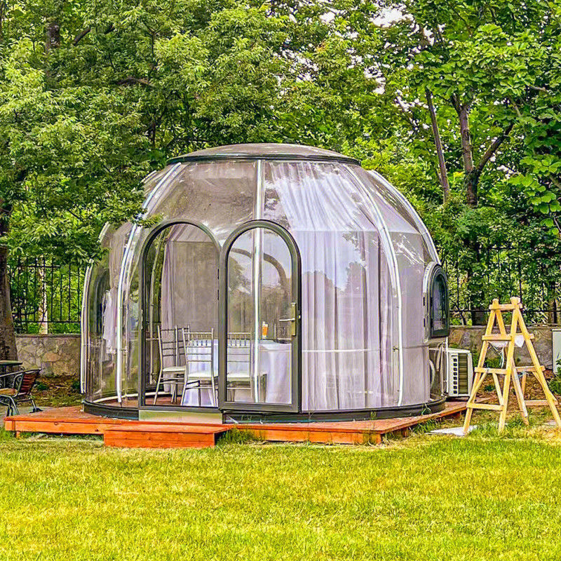 Kích thước tùy chỉnh PC ngoài trời Clear Bubble Transparent Tent Waterproof Dome Tent